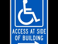 Access At Side of Building Right Arrow